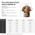 thumbnail image 5 of Pofeuu Modern Floral Guinea Pig Print Mens Casual Short Sleeve Shirts Beach Summer Spread Collar Pocket Tops Men's Casual Short-sleeved Shirt-4X-Large, 5 of 5