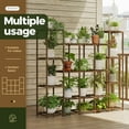 thumbnail image 4 of Plant Stand Indoor Outdoor Super Large Plant Shelf Multi Tiered Wood Flower Shelves Wooden Rack Garden Holder Planter Display For Yard Patio Lawn Balcony Living Room, 4 of 6