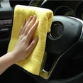 thumbnail image 4 of Toalla de limpieza de microfibra, paño de secado suave y grueso, toallas para lavado de carrocería de coche, trapos limpios de doble capa, 30/40/60cm, 4 of 4