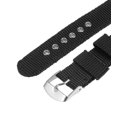 thumbnail image 5 of Uxcell Black Nylon Watch Band 16mm Width Soft and Comfortable Nylon Strap with Silver Buckle, 5 of 6