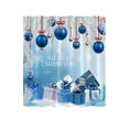 thumbnail image 2 of Btomtd Christmas Themed Shower Curtain for Holiday Decor, Festive Shower Curtain Liner for Bathroom, Cheerful Shower Curtains for Household Use - 35.43"x70.86", C, 2 of 6