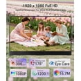 thumbnail image 2 of Restored Ingnok Portable Monitor, 15.6inch FHD 1080P Travel Monitor, Ultra-Thin, USB-C Plug&Play, Built-in Speakers, Portable Screen for Laptop, Mac, Switch/PS5, Travel&Office Assistant, 2 of 8