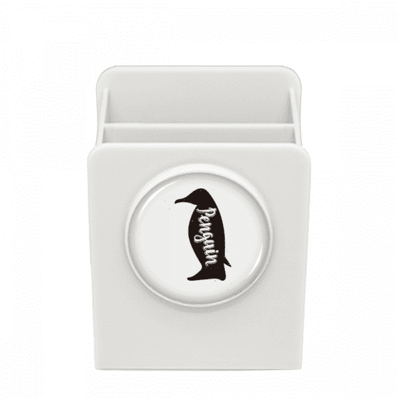 Penguin Black And White Animal Desk Pencil Holder Cup Pen Organizer