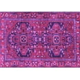 thumbnail image 1 of Ahgly Company Indoor Rectangle Persian Purple Traditional Area Rugs, 7' x 9', 1 of 4