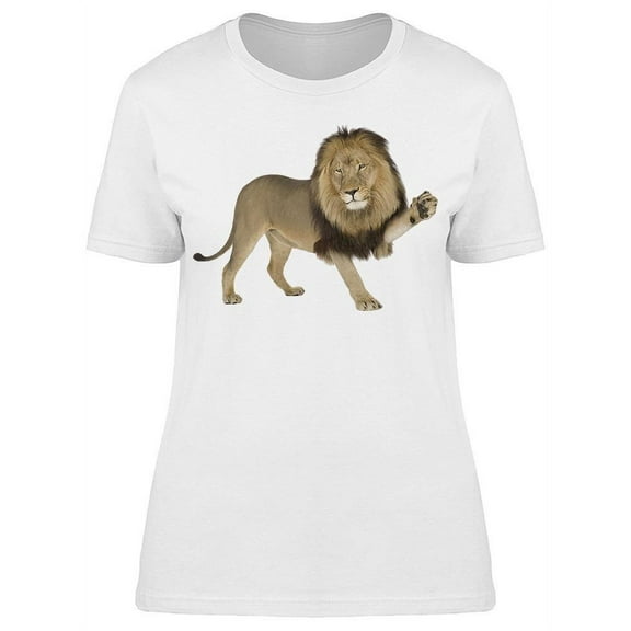 Give Hi 5 To The Lion T-Shirt Women -Image by Shutterstock, Female XX-Large