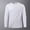 White, variant on WIZUTIZ Mens Althletic Shirts Long Sleeve Crew Neck Stretch Slim Fit Breathable Shirts Base Layer Running Workout Active Tops