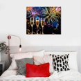 thumbnail image 5 of Awypu New Year Fireworks Champagne Champagne Glasses Wall Art Canvas Prints Poster For Home Office Decorations With Framed, 5 of 6