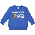 thumbnail image 2 of Inktastic Daddy's Fishing Buddy with White Text Toddler Sweatshirt, 2 of 4