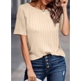 thumbnail image 4 of Camisetas Dokotoo Summer 2025 para mujer, cuello redondo y manga corta, 4 of 6