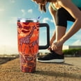 thumbnail image 6 of 40 oz Giraffe Tumbler with Handle and Straw, Travel Mug Water Bottle, Stainless Steel Insulated Cup with Lid and Straw, Birthday Christmas Gifts, 6 of 6