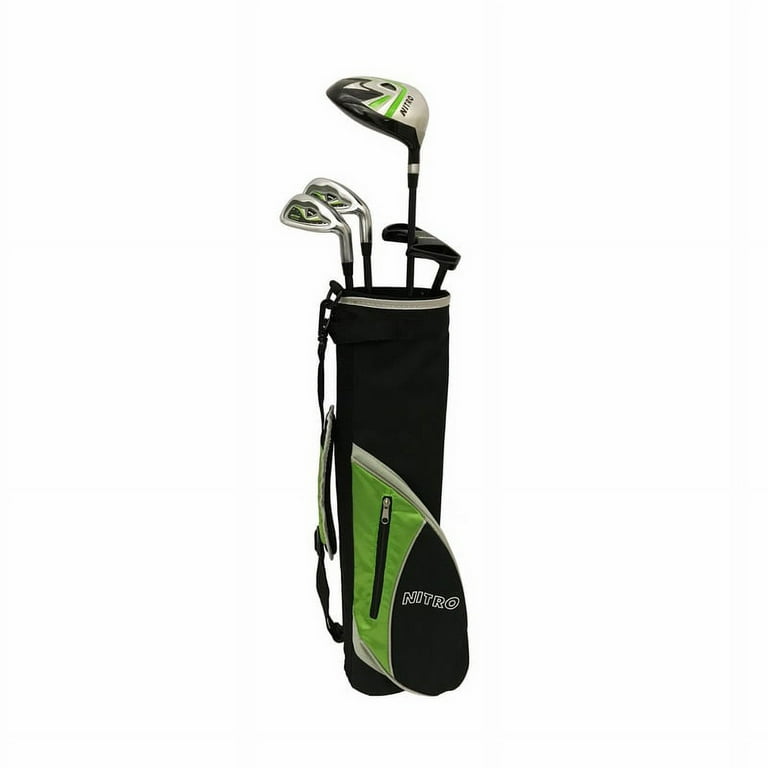 Nitro Golf Crossfire Kids Golf Set, 6 Piece, Green, Right