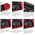 thumbnail image 3 of Yeacher 2-In-1 Folding Measuring Ruler 300mm Electronic Ruler Transparent Angle Ruler Straight Ruler Digital Display 360 Degree Measurement Interior Angle Exterior Angle Measurement, 3 of 8