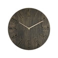 thumbnail image 1 of Decorative Wall Clock, Contemporary Design Rusty Patina Non-Ticking Movement High-Quality Plastic Metal 30Cm Easy Install for Home Office Kitchen Bedroom (Battery Operated), 1 of 6
