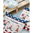 thumbnail image 3 of Outdoor Pillow Covers Throws Independence Day USA Flag Gnome,Waterproof Pillow Cases Pack of 2 Red Blue White Stripe and Star,Durable Cushion Cover Pillowcase for Patio Balcony Couch Garden, 3 of 7