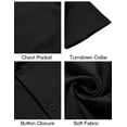 thumbnail image 6 of COOFANDY Mens Short Sleeve Dress Shirts Casual Summer Button Down Shirt with Pocket, 6 of 7