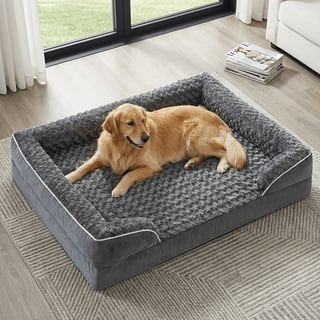 Extra Large Orthopedic Dog Bed for Large Dogs, Washable Giant Dog Cat Bed Waterproof, Pet Cushions Bed with Washable Removable Cover, Egg-Crate Foam, Cama Para Perros