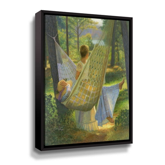 Artwall Summertime, Gallery Wrapped Floater-framed Canvas by Peter Quidley