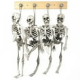 thumbnail image 1 of 6” Posable Skeleton Mini Skull Halloween Decoration  Set of 4, 1 of 9