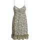 thumbnail image 1 of Aeropostale Vestido de punto con estampado floral con volantes para mujer, verde, grande, 1 of 1