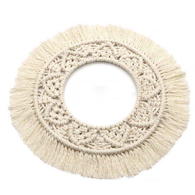 Billuyoard Tapiz colgante a mano, cuerda de algodón tejida redonda, arte para el hogar, decoración Bohemia, decoración para niños, dormitorio, Decoración del hogar Z150D