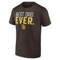 thumbnail image 2 of Men's Brown San Diego Padres Best Dad Ever T-Shirt, 2 of 3