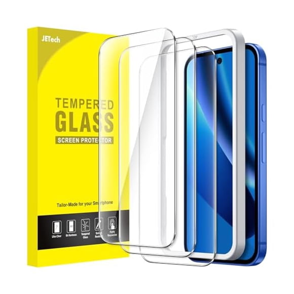 xixishop Screen Protector for Google Pixel 10a, 9H Tempered Glass Film with Easy Installation Tool, Fingerprint Compatible, HD Clear, 3-Pack