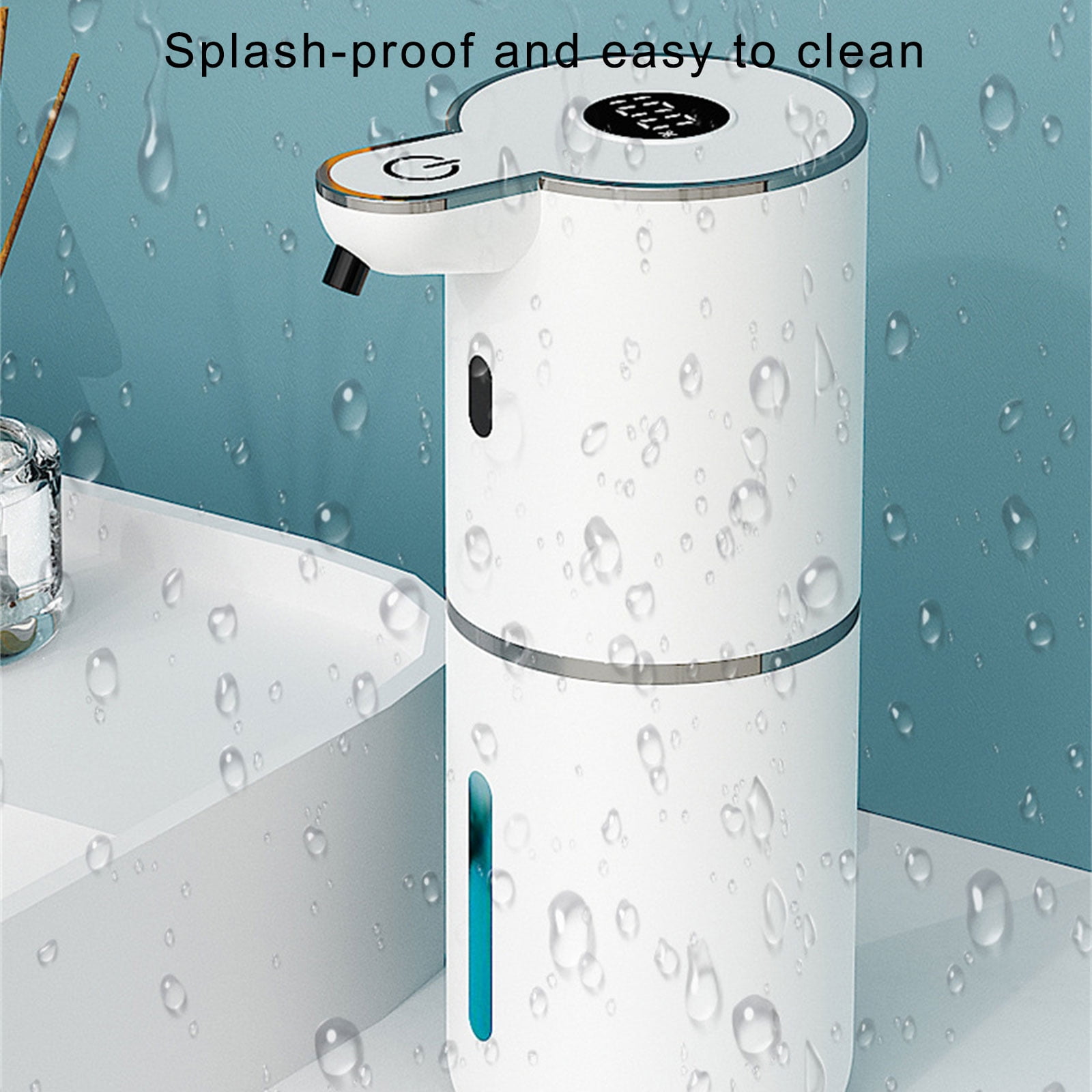 Automatic Hand Soap Dispenser Touchless Hand Washer Countertops 380ml Soap Dispenser for Home Restaurant Easy to Use