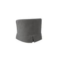 thumbnail image 4 of Bed Bath & Beyond Metal Fabric Solid Print Barrel Accent Chair, Gray, 4 of 5