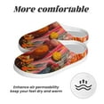 thumbnail image 6 of Yiaed Vibrant Floral Collage Portrait Print Slippers Fuzzy Warm Cozy Slippers Non Slip House Slippers For Indoor Outdoor Slippers House Slippers-8, 6 of 7