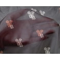 thumbnail image 4 of oneOone Silk Tabby Gray Fabric Leaves Block Sewing Craft Projects Fabric Prints By Yard 42 Inch Wide, 4 of 4