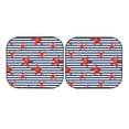 thumbnail image 7 of Haiem Starfish Navy Blue Stripe Car Windshield Sun Shade (2 Pieces) Foldable Windshield Sun Shade Car Accessories for Truck SUV Pickup-Large, 7 of 7