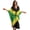 Butterfly & Jamaican Flag, variant on Tropical Hibiscus Hydrangea Leaf Print Women Kaftan Dresses Plus Size Beach Cover Up Deep V-Neck Batwing Sleeves Swimsuit Coverups Summer Caftan Dress