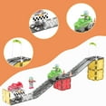 thumbnail image 7 of PicassoTiles Race Track Magnetic Tiles for Kids – 62PCS STEM Construction Building Blocks Toy Set with 2 Racing Cars and 2 Character Figures, 7 of 7