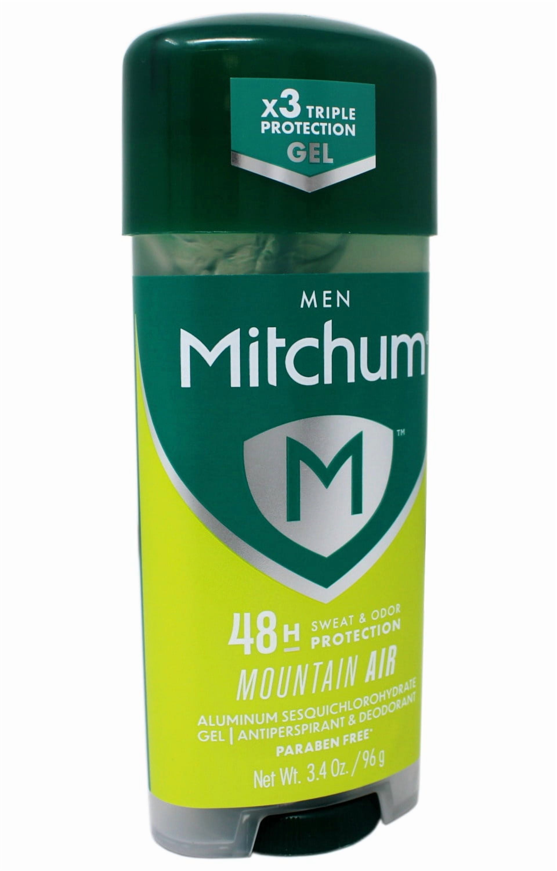 Mitchum Men’s Triple Odor Protection Antiperspirant & Deodorant Gel, Mountain Air, 48HR Protection, 3.4 oz - 6 Pack