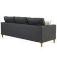 thumbnail image 3 of Poundex Furniture 2 Piece Fabric Sectional Sofa Set in Blue Gray, 3 of 9