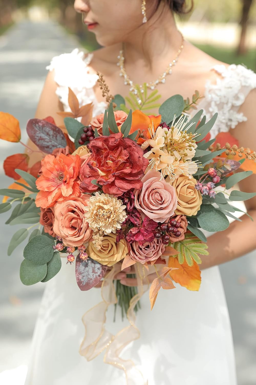 Artificial Flowers Combo Box Set Silk Flowers Fake Rose for DIY Floral Arrangements Wedding Bouquets Centerpieces Baby Shower Party Home Decorations（Nude Color）