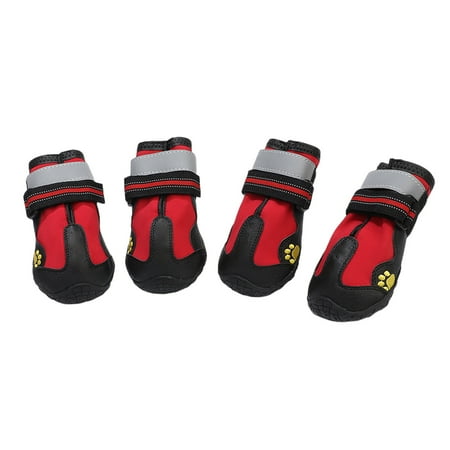 Dog Shoes for Small Dogs Anti Slip Dogs Boots Paw Protector with Reflective Straps Lightweight Walking Pet Booties Waterproof Wear