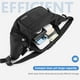 thumbnail image 3 of Riñonera Fanny Pack ProCase para viajes, senderismo y correr, color negro, 3 of 7