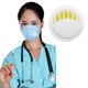 thumbnail image 4 of 10 Uds accesorios de filtro de respiración de aire cubierta facial válvulas de boca activadas Tmvgtek cuidado belleza, 4 of 9