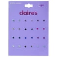 thumbnail image 5 of Claire's Girls Teen 2mm Multicolor Jewel Crystal Stud Earrings Set, Post Back, 12-Pack, 5 of 5