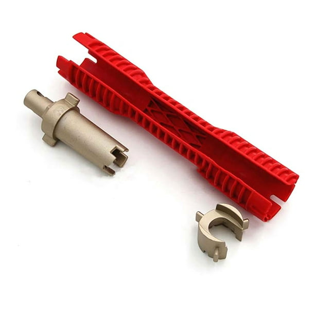 Llave para fregadero multifuncional, llave para grifo multifuncional, llave para fregadero de plástico, llave para tubería de agua, fabricada con cuidado Jadeshay A