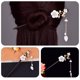 thumbnail image 4 of Flor de pelo de pelo vintage chino chalado palillo vintage tassel horquilla, 4 of 5