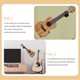 thumbnail image 5 of 1 juego de colgador de pared para guitarra horizontal, de metal, para bajo y ukelele, 5 of 7