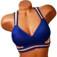 thumbnail image 2 of 6 pcs Wire Free Gym Light Padded Raceback Cotton Sports Bra B C D Cup (34C), 2 of 5