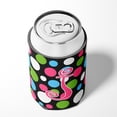thumbnail image 4 of Letter J Initial Monogram - Polkadots and Pink Can or Bottle Hugger, 4 of 5