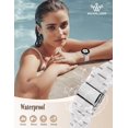 thumbnail image 4 of Wearlizer Resin Band Compatible with Samsun Galaxy Watch 8 40mm 44mm/Watch 8 Classic 46mm, Lightweight Bracelet Strap for Women Men, 4 of 5