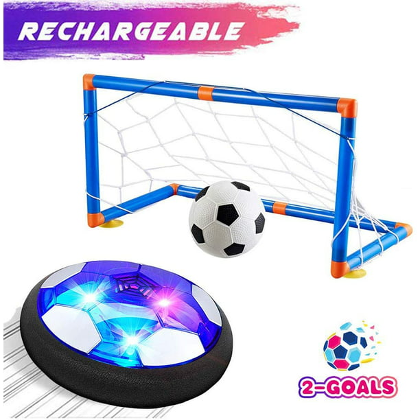 Turnada Hover Soccer Ball Set With 2 Goals Kids Toys Air Soccer Rechargeable Indoor Soccer Toys For Boys Girls Toddler Floating Football With Led Light And Foam Bumper Including An Inflatable Ball Walmart Com