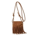 thumbnail image 2 of Willtoo Women Mini Tassel Faux Suede Crossbody Bag Cell Phone Pouch Coin Purse Wallet, 2 of 5