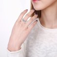 thumbnail image 2 of Women Creative Leaves Design Alloy Hollow Out Rhinestone Ring Charm Jewelry, 2 of 8