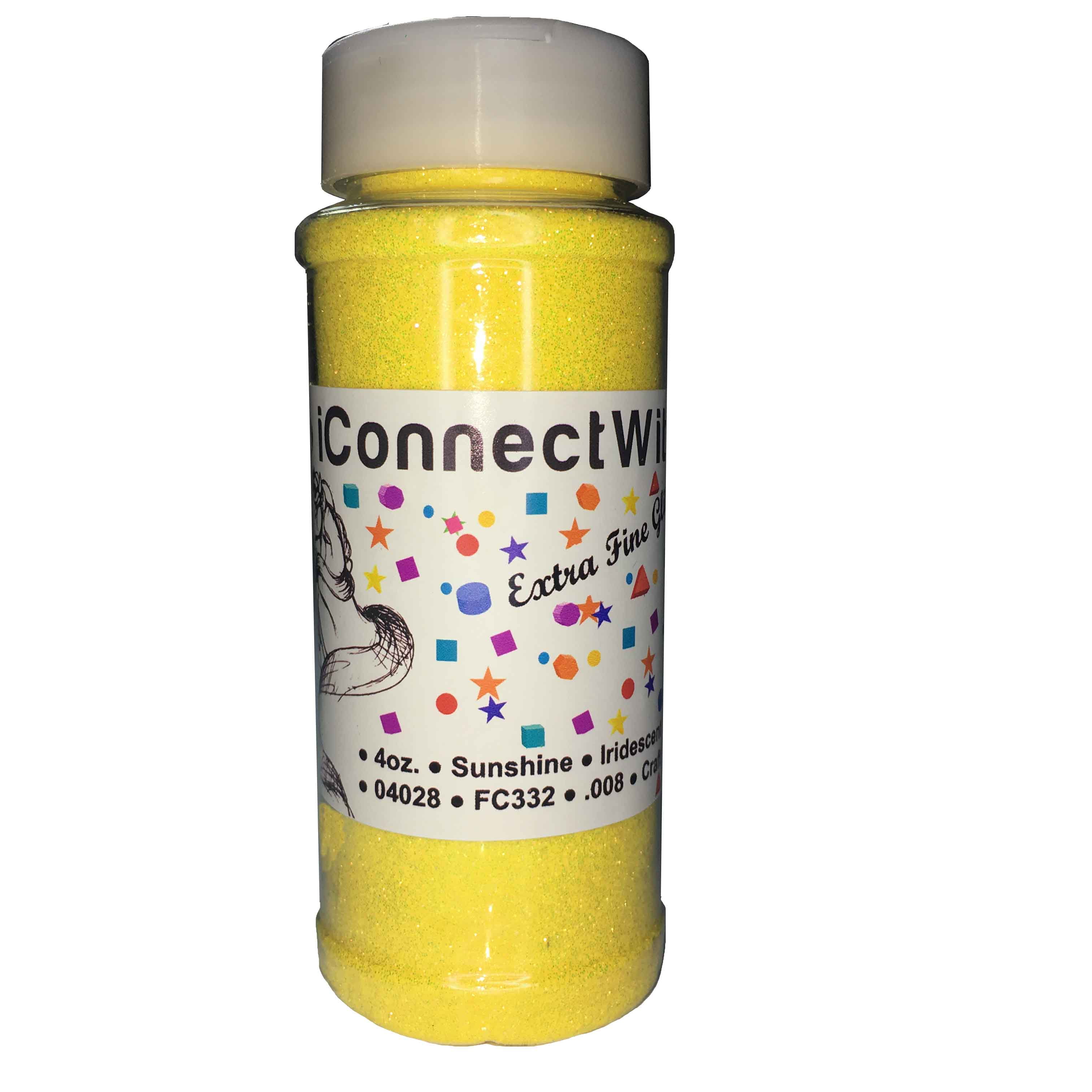 iConnectWith Glitter - Sunshine Yellow, Extra Fine Iridescent Glitter